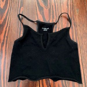 Urban Outfitters Black Crop Tank Top